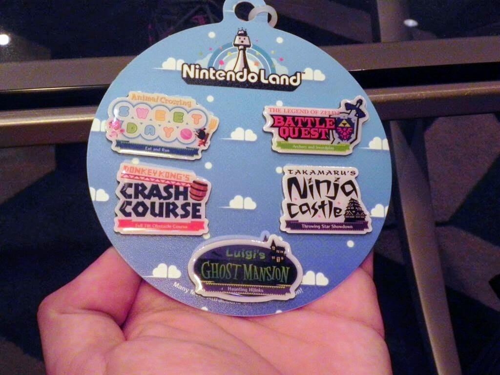 Nintendo Land pins
